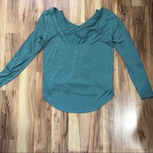 Old Navy Strappy Open Back Long Sleeve Athletic